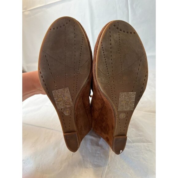 Dolce Vita Womens Chelsea Boot Size 7M Wedge Heel  Ankle Bootie Brown - Picture 11 of 14